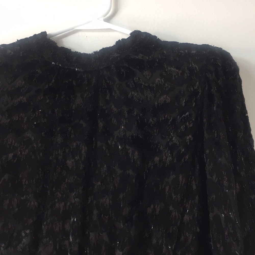 NWT ALC Gathered Metallic velvet Maxi Dress - Picture 6 of 13